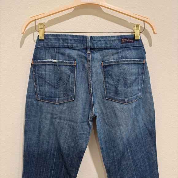 Citizens Of Humanity Faye Dark Blue Boot Cut Jeans - Picture 12 of 13